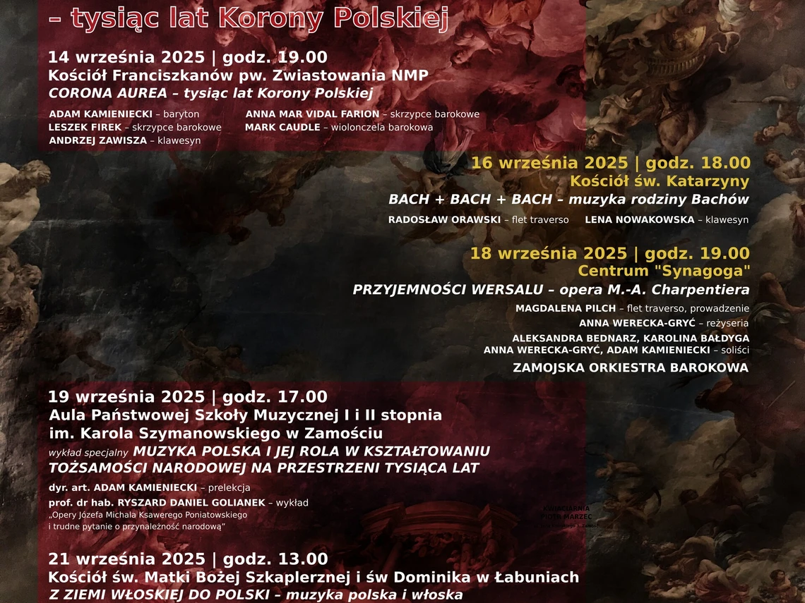 V Wschodni Festiwal Muzyki Barokowej MUSICA DELL ' ANIMA w Zamościu